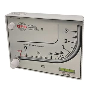 GFS Manometer monitors overspray buildup on exhaust filters