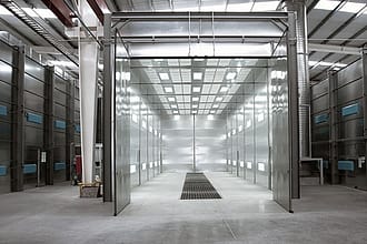 GFS Large Equipment Booth in Manufacturing facility