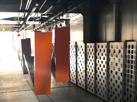 pass through industrial curing oven