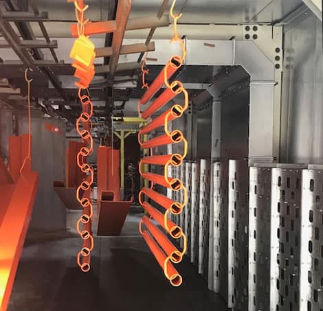pass through powder coating oven