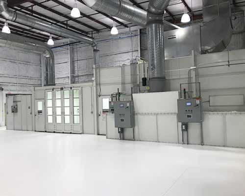 Large Equipment and Open Face Paint Booths