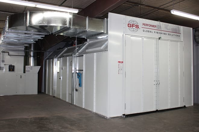 Performer ES paint booth