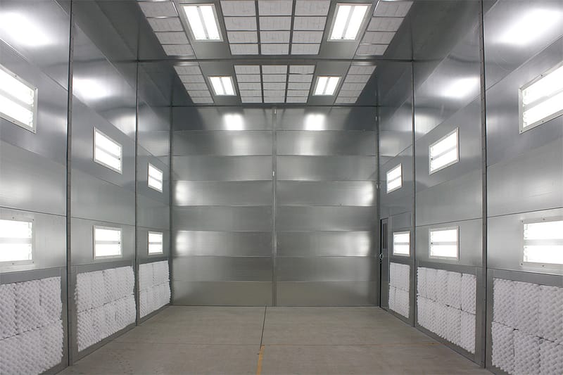GFS Large Equipment Paint Booth - Side Downdraft airflow