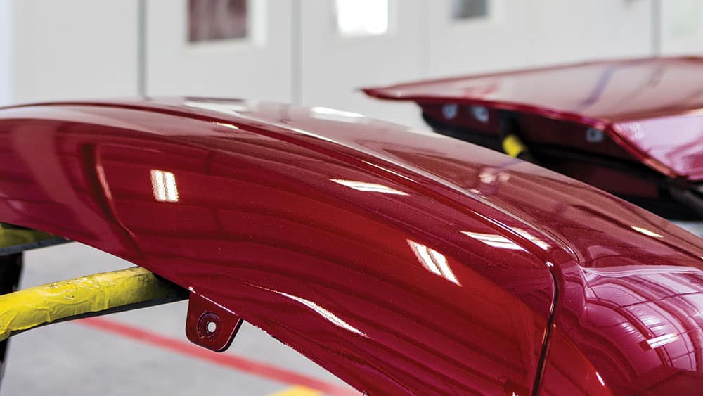 Refinished car parts