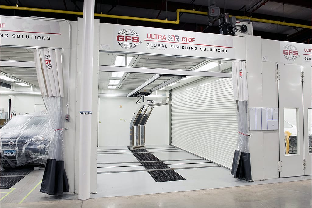GFS UltraXR CTOF with REVO Speed integrated into CTOF and Ultra Paint Booth