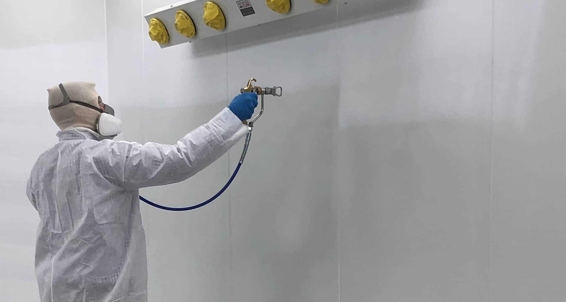 Apply New Coat to the Spray Booth’s Walls & Doors