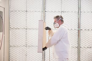 wood working paint spray booth