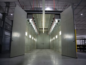 Industrial spray booth