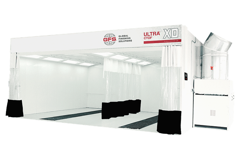 Ultra® XD Closed-Top Open-Front (CTOF) Automotive Paint Booth by GFS