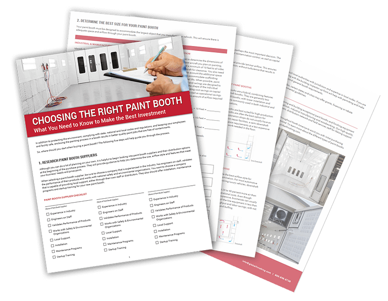 Free Download - Choosing the Right Paint Booth by GFS