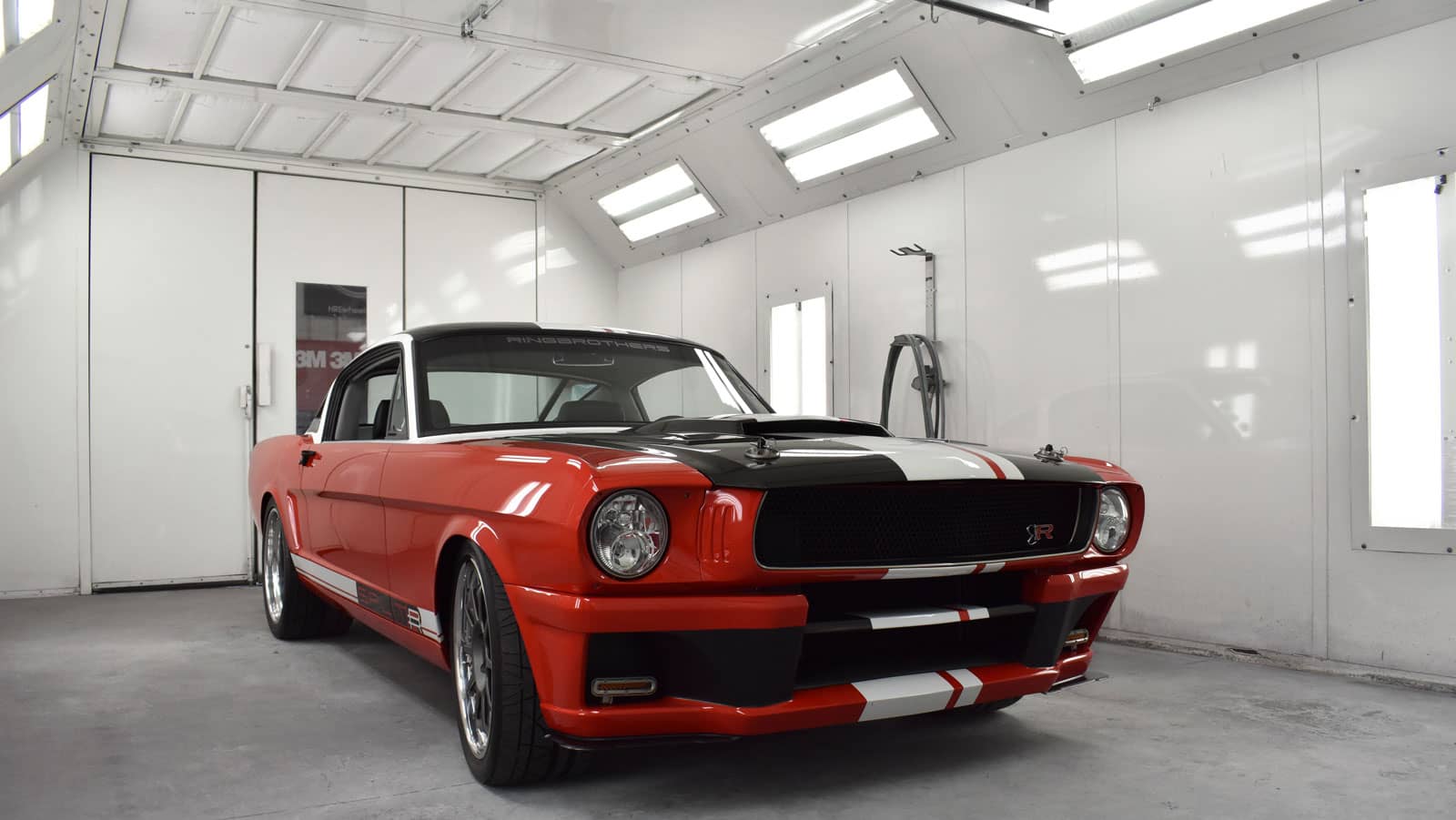 Ringbrothers 1965 Mustang SPLITR in Performer Paint Booth