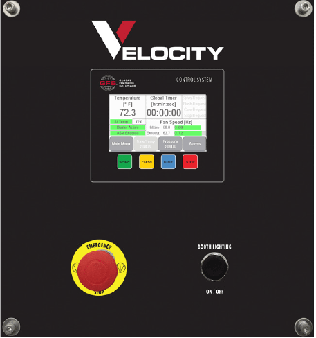 GFS VELOCITY® Control Panel