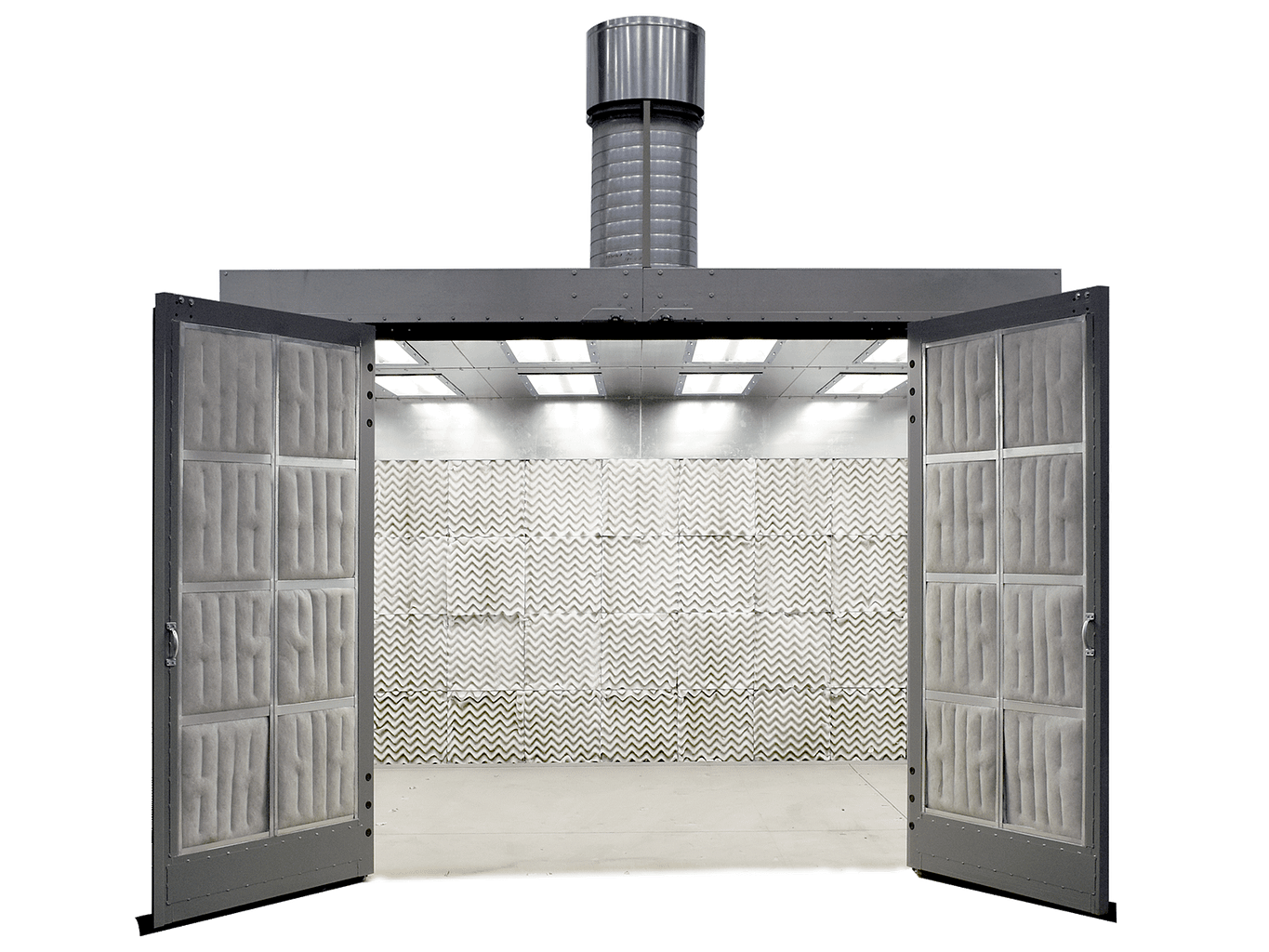 Enclosed Faced paint booth