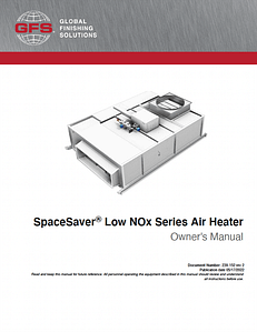 SpaceSaver LowNOx manual