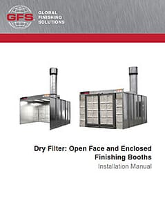 Dry Filter Open Face-Enclosed Finishing Booths
