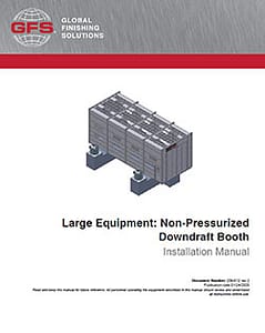 Large Equipment Downdraft booth