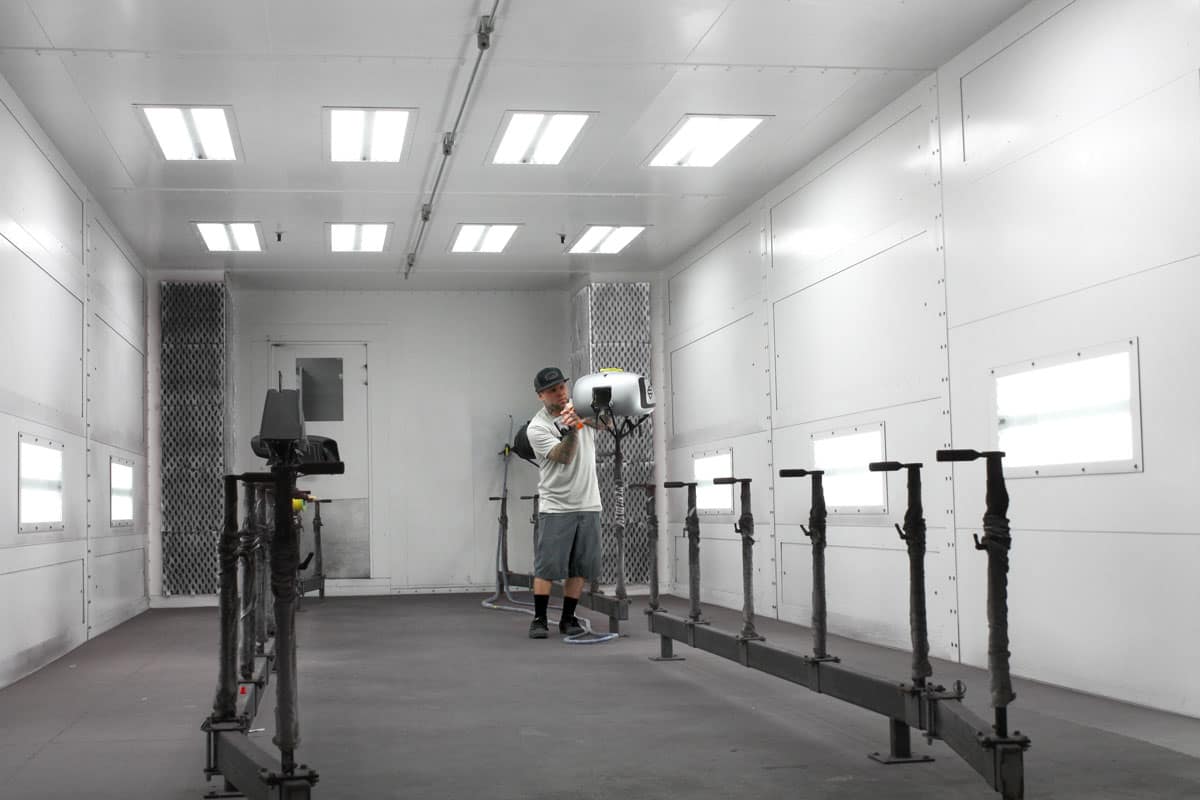 Problem Solved — Custom Paint Booths Designed for Custom Motorcycle