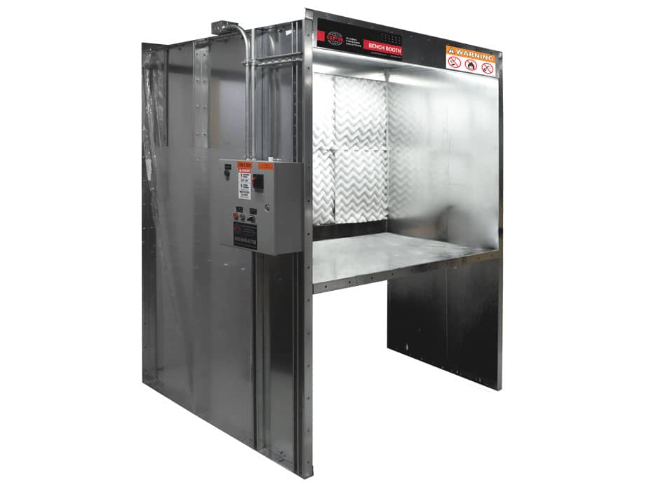 Bench Spray Booths - Space Saving Booths