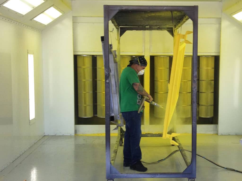 powder coating paint booth